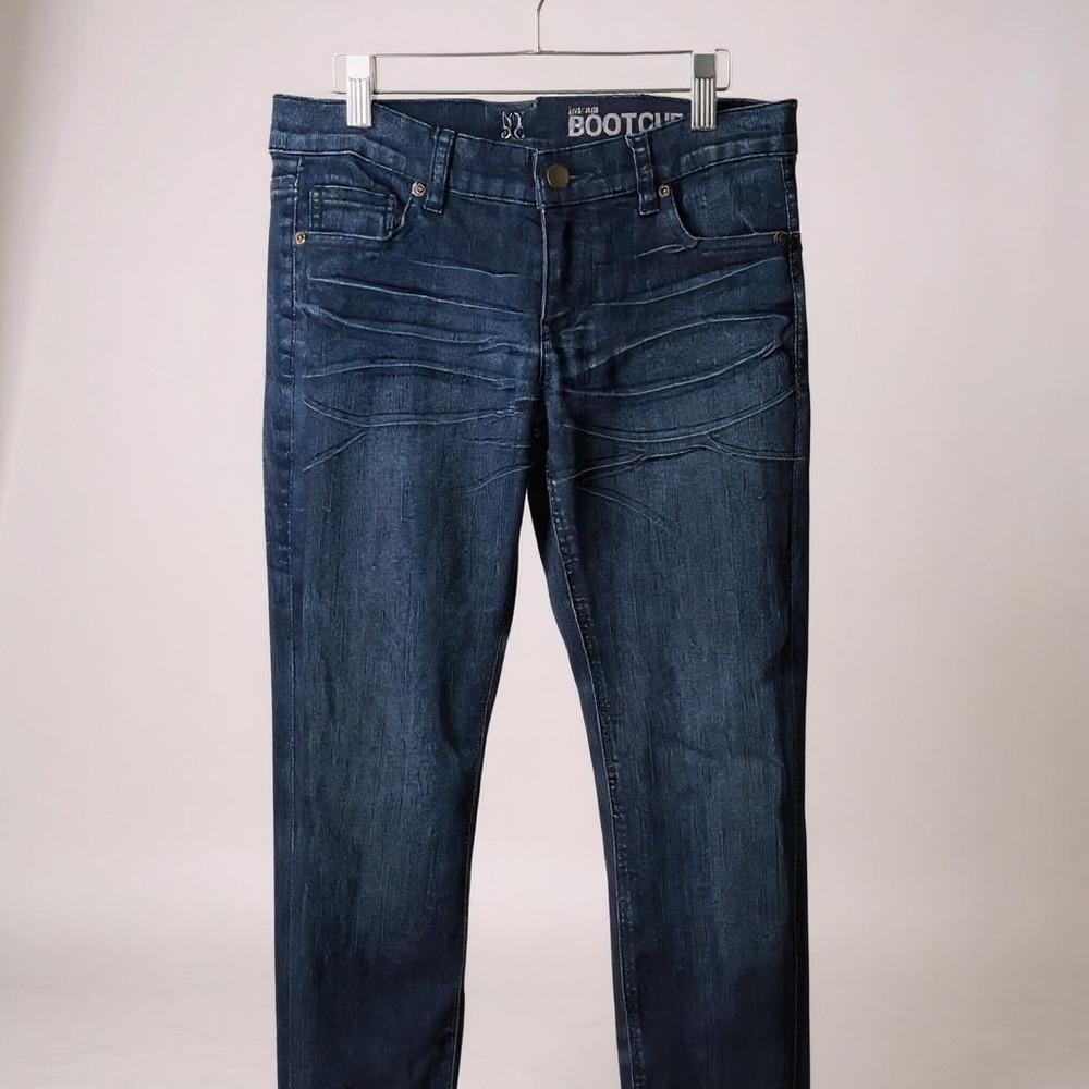 NY&C Petite Bootcut‎ Jeans Low Rise Dark Wash Denim Women's Size 4